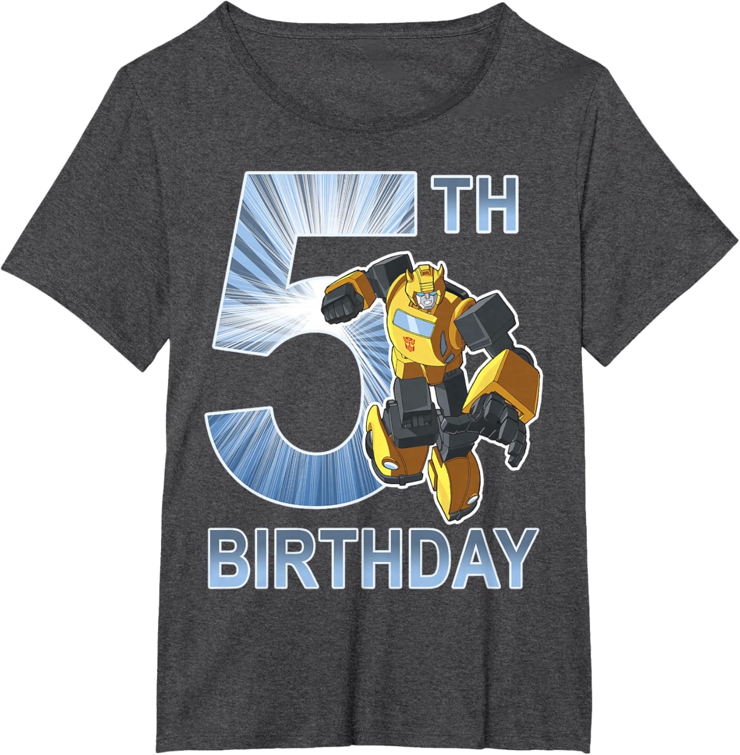 image:imageTransformers Bumblebee 5th Birthday Vintage TShirt SmallDark Heather Grey