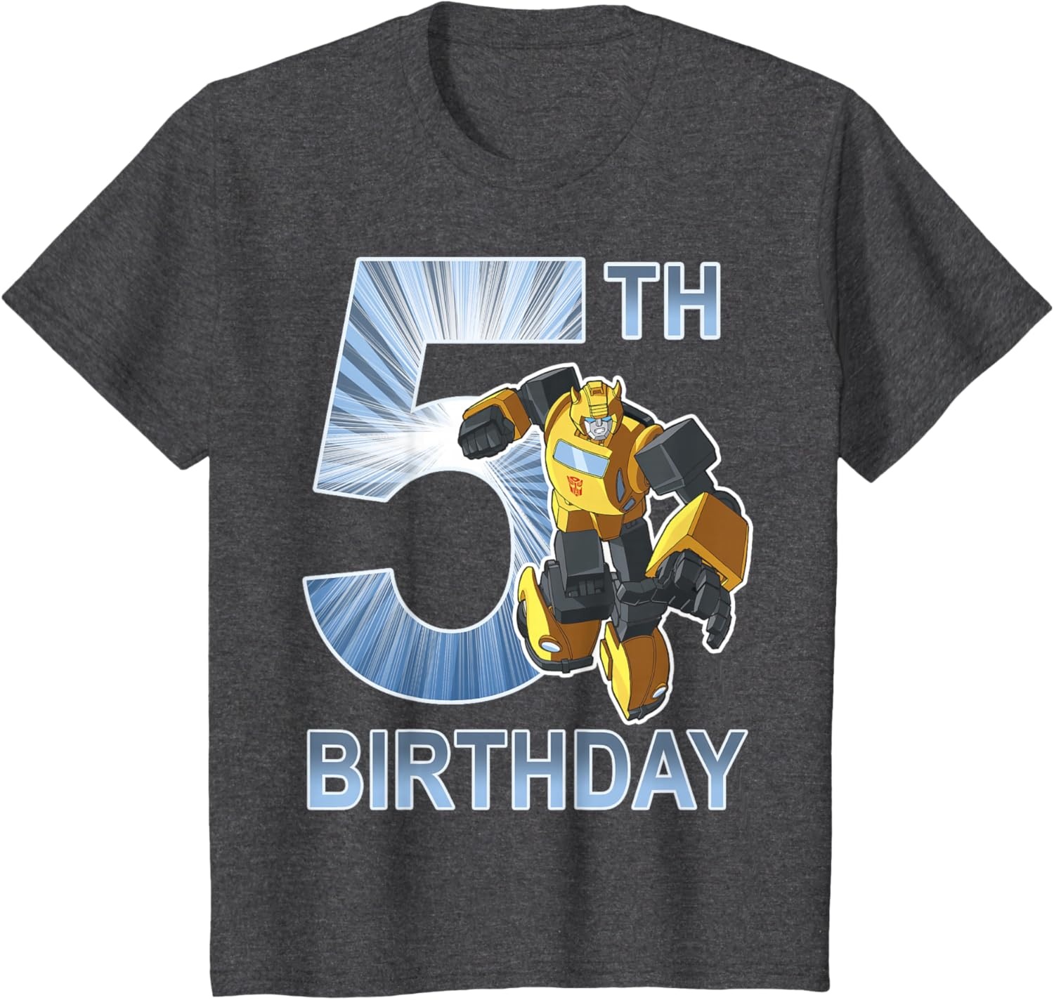 image:imageTransformers Bumblebee 5th Birthday Vintage TShirt SmallDark Heather Grey