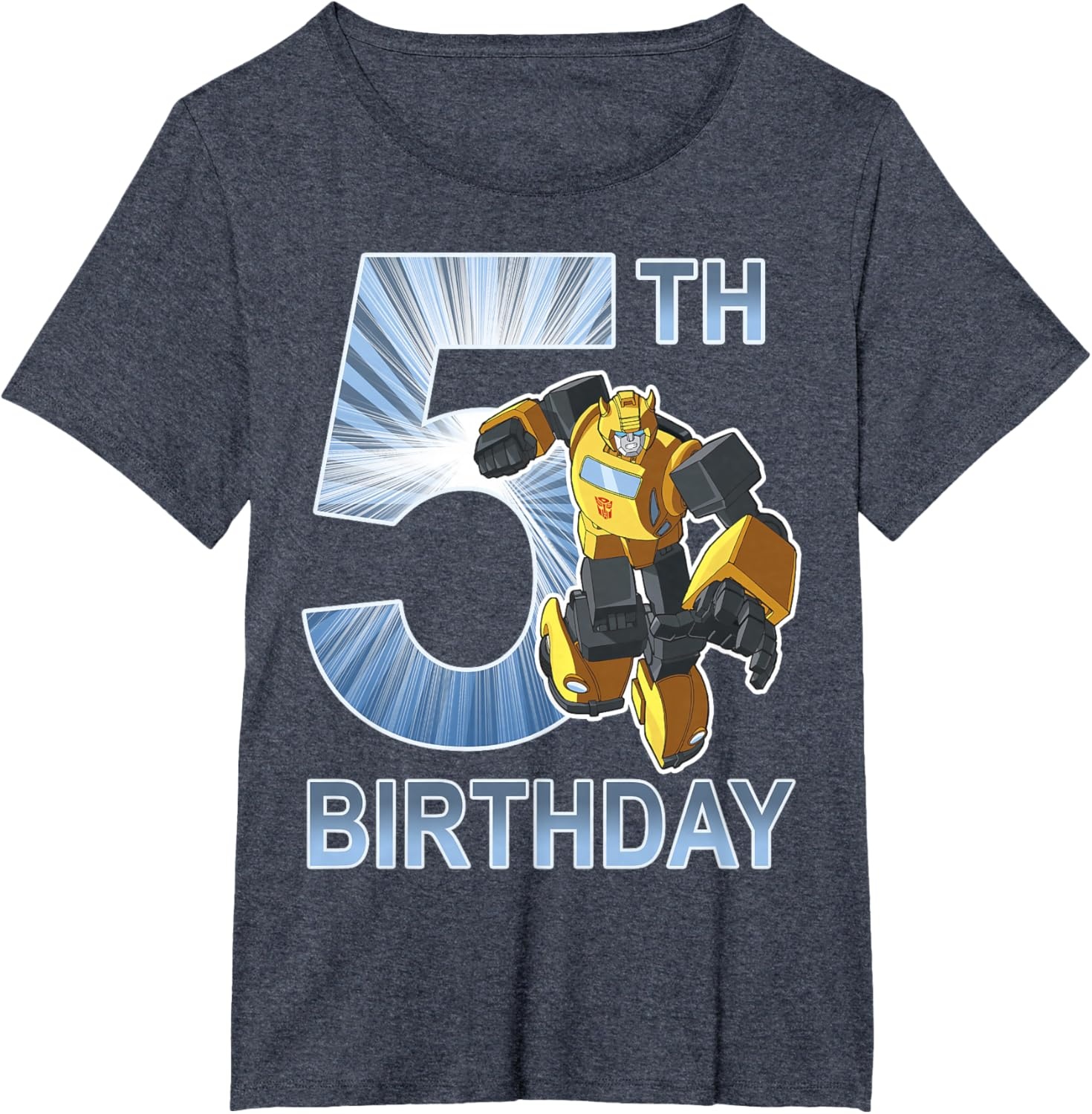 image:imageTransformers Bumblebee 5th Birthday Vintage TShirt SmallHeather Blue