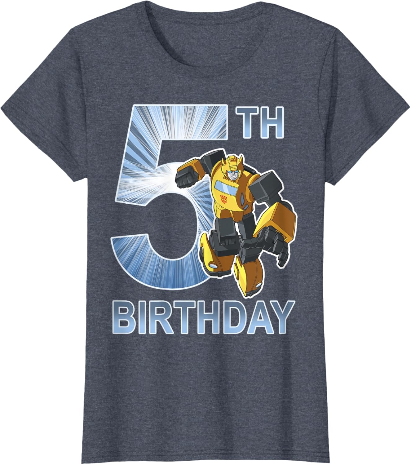 image:imageTransformers Bumblebee 5th Birthday Vintage TShirt SmallHeather Blue
