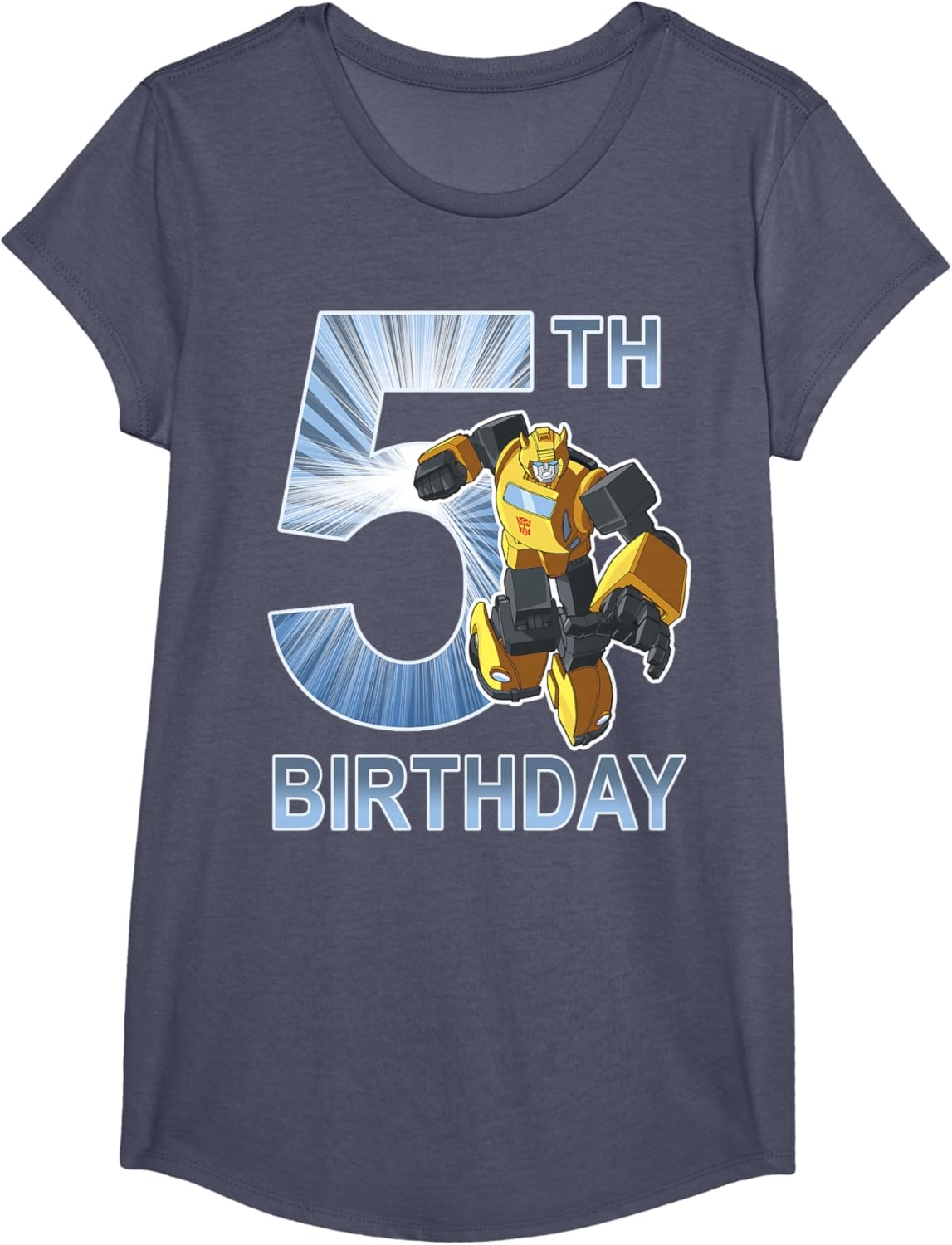 image:imageTransformers Bumblebee 5th Birthday Vintage TShirt SmallHeather Blue