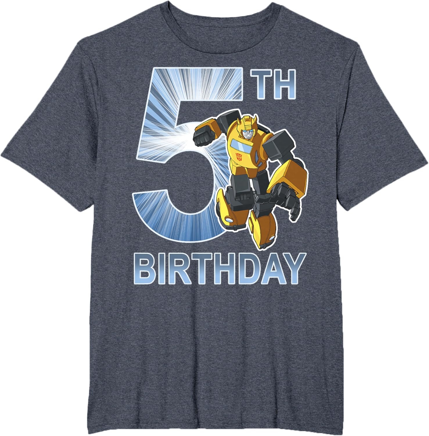 image:imageTransformers Bumblebee 5th Birthday Vintage TShirt SmallHeather Blue