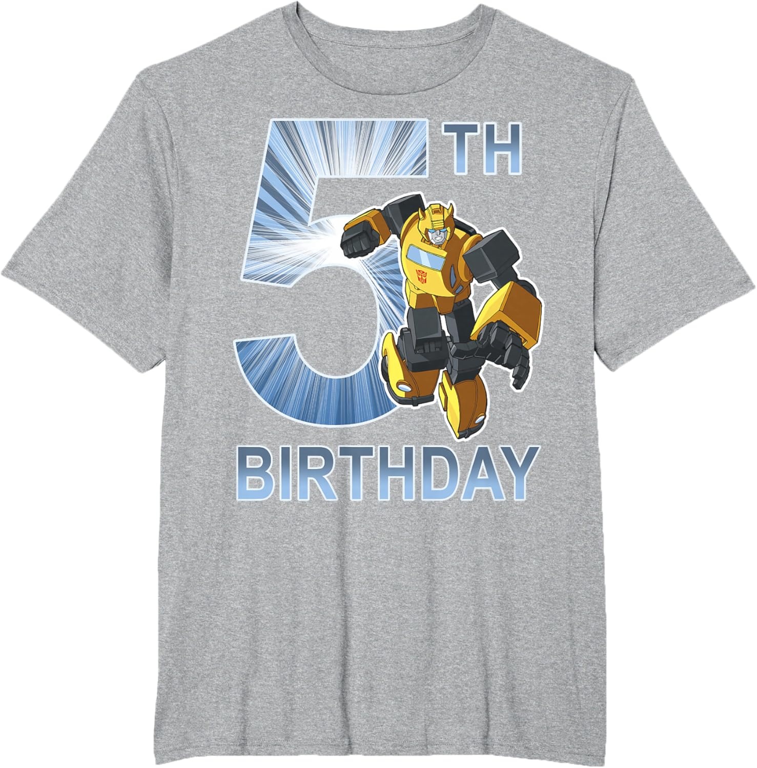 image:imageTransformers Bumblebee 5th Birthday Vintage TShirt SmallHeather Grey