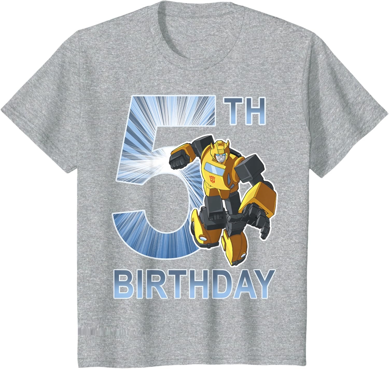 image:imageTransformers Bumblebee 5th Birthday Vintage TShirt SmallHeather Grey