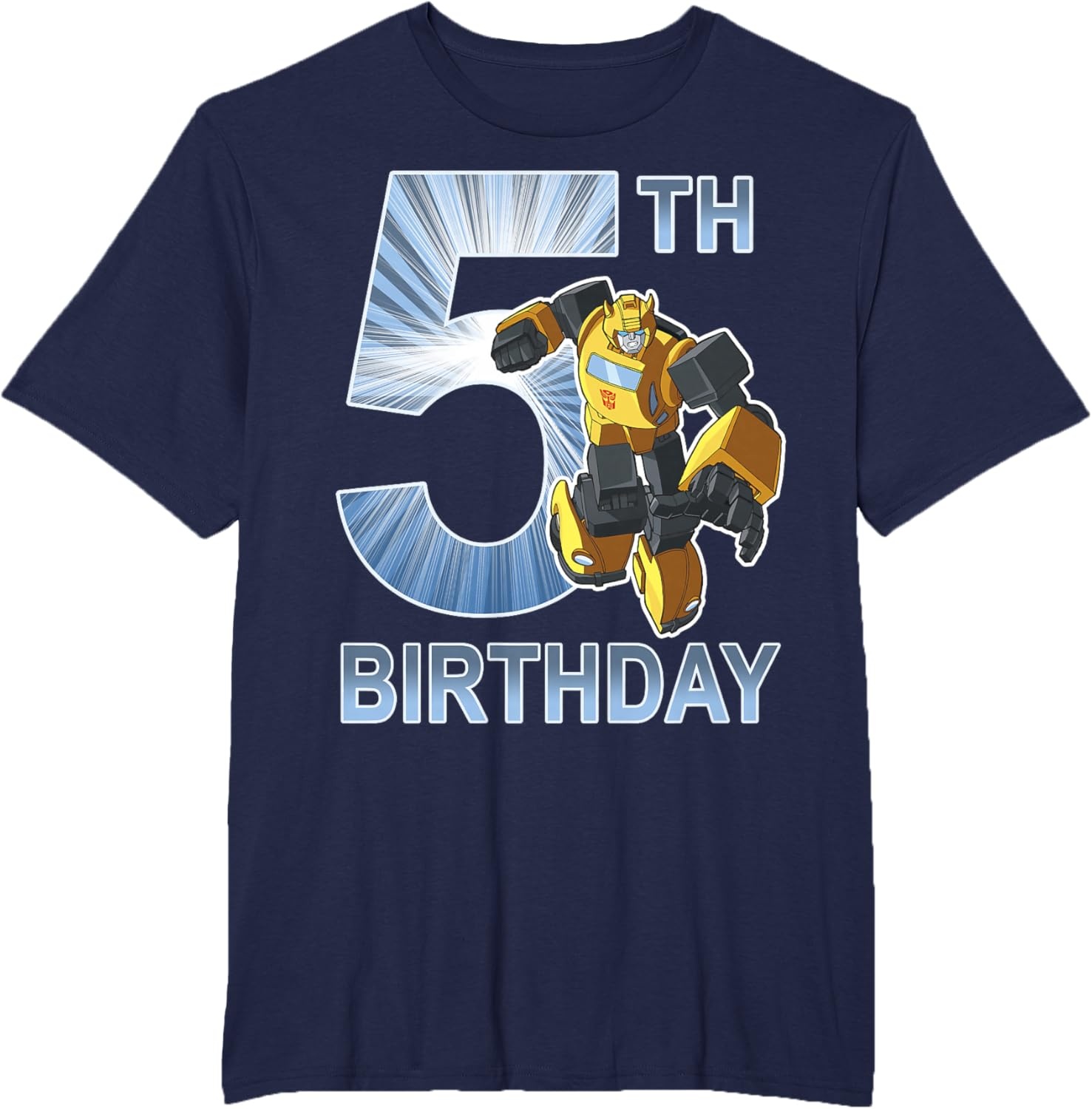image:imageTransformers Bumblebee 5th Birthday Vintage TShirt SmallNavy Blue