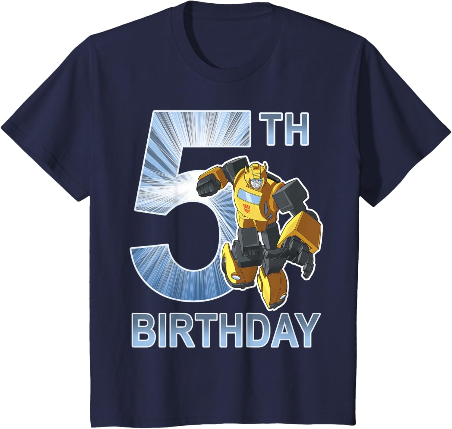 image:imageTransformers Bumblebee 5th Birthday Vintage TShirt SmallNavy Blue