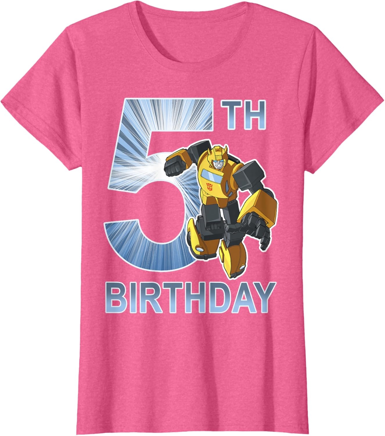 image:imageTransformers Bumblebee 5th Birthday Vintage TShirt SmallPink Heather