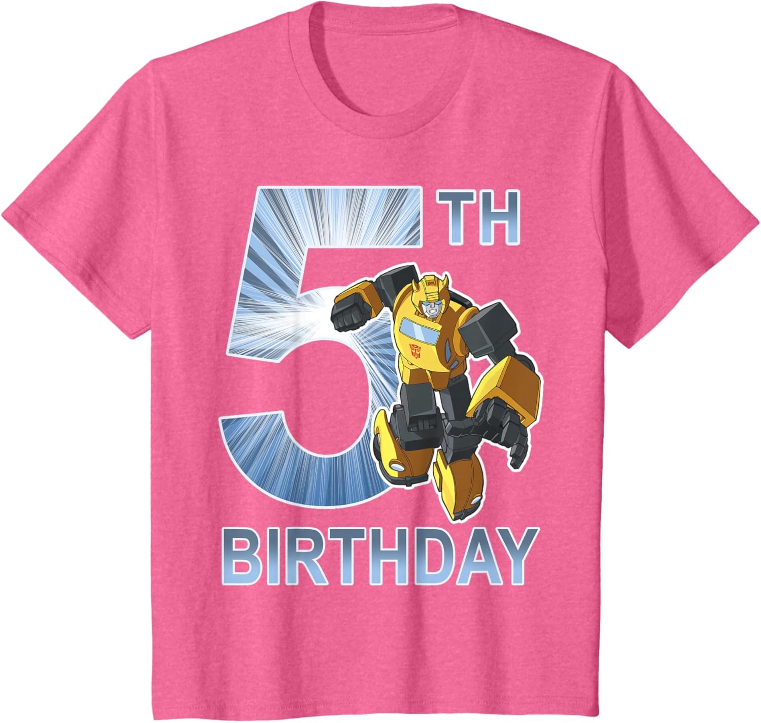 image:imageTransformers Bumblebee 5th Birthday Vintage TShirt SmallPink Heather