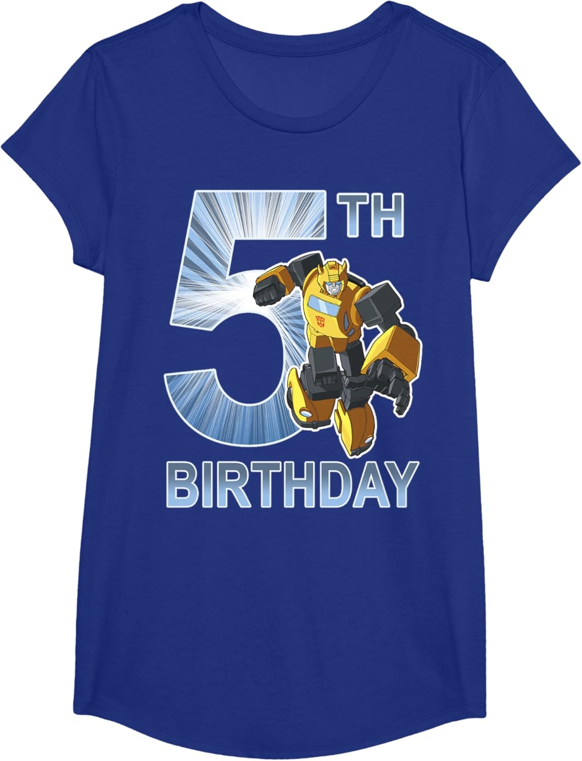 image:imageTransformers Bumblebee 5th Birthday Vintage TShirt SmallRoyal Blue