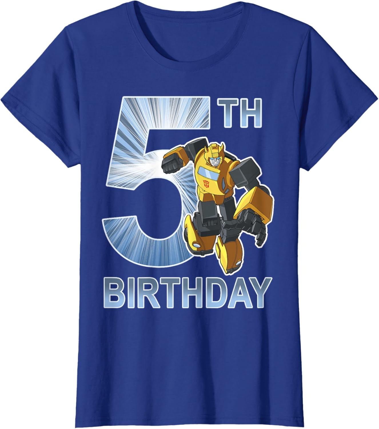 image:imageTransformers Bumblebee 5th Birthday Vintage TShirt SmallRoyal Blue