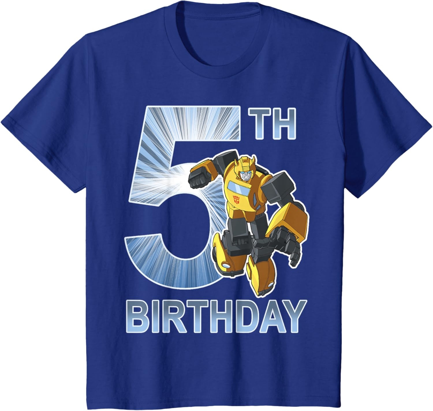 image:imageTransformers Bumblebee 5th Birthday Vintage TShirt SmallRoyal Blue