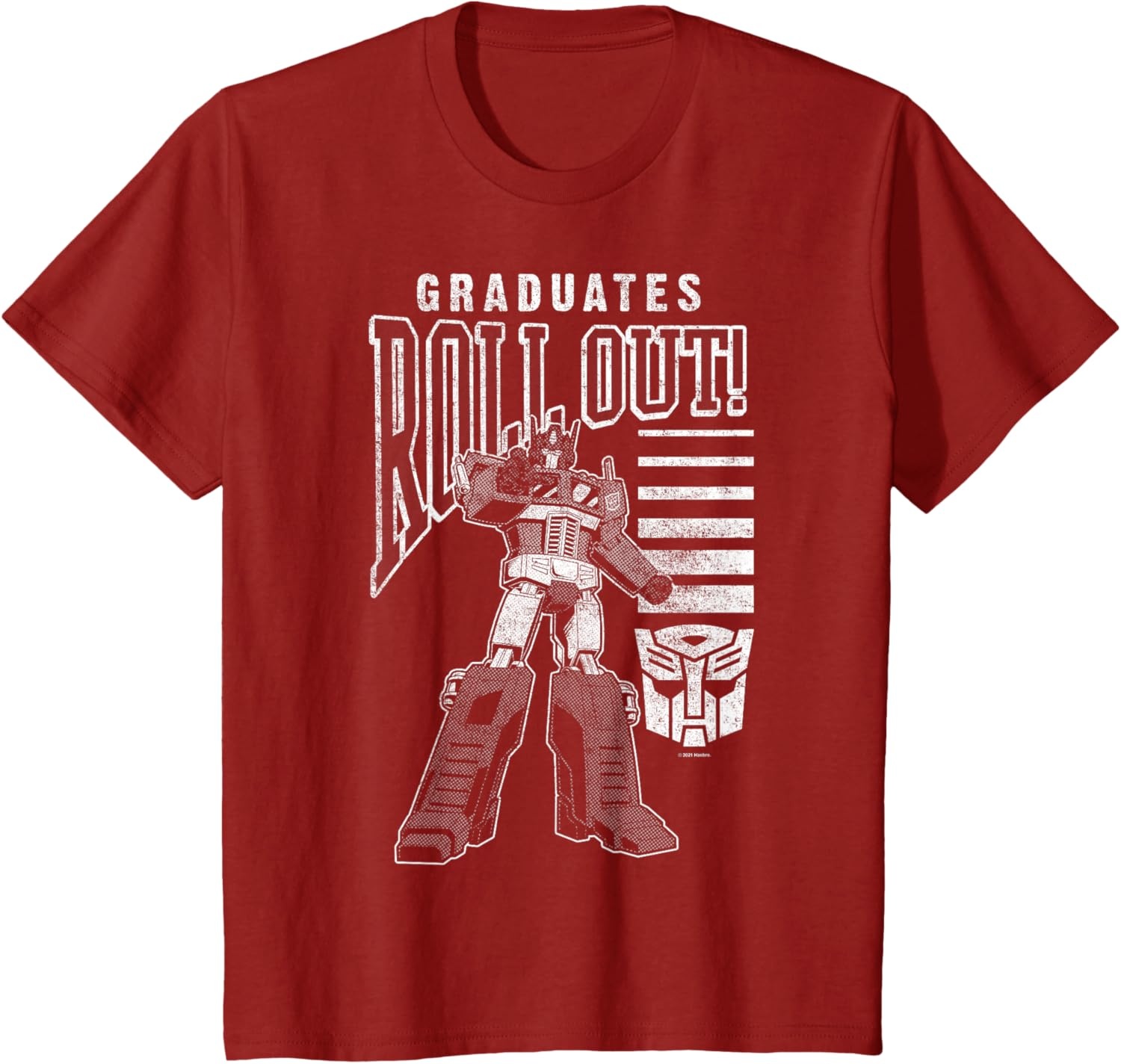 image:imageTransformers Graduates Roll Out TShirtCranberry Red