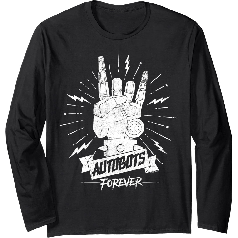 image:imageTransformers Autobots Forever Rock On Retro Rock Poster Long Sleeve TShirtBlack