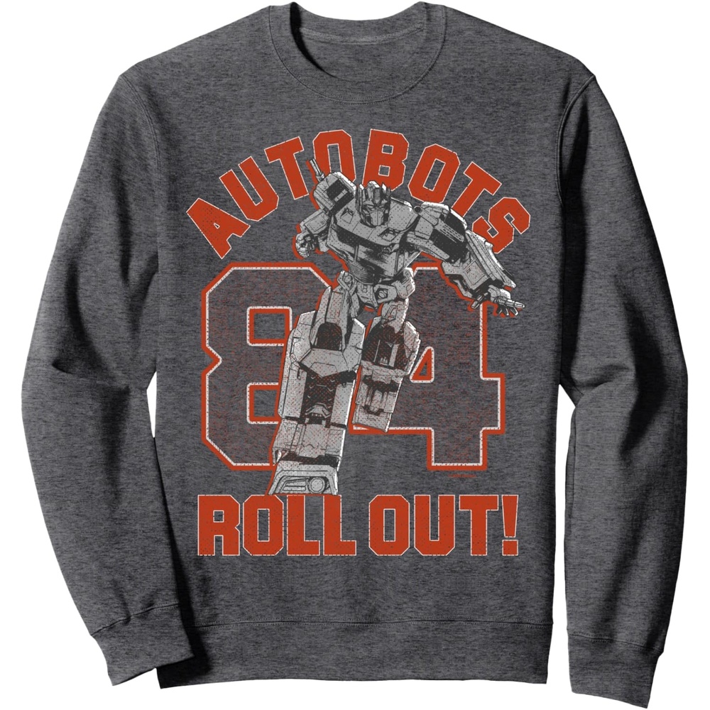 image:imageTransformers Autobots Roll Out 84 Vintage Collegiate SweatshirtDark Heather Grey