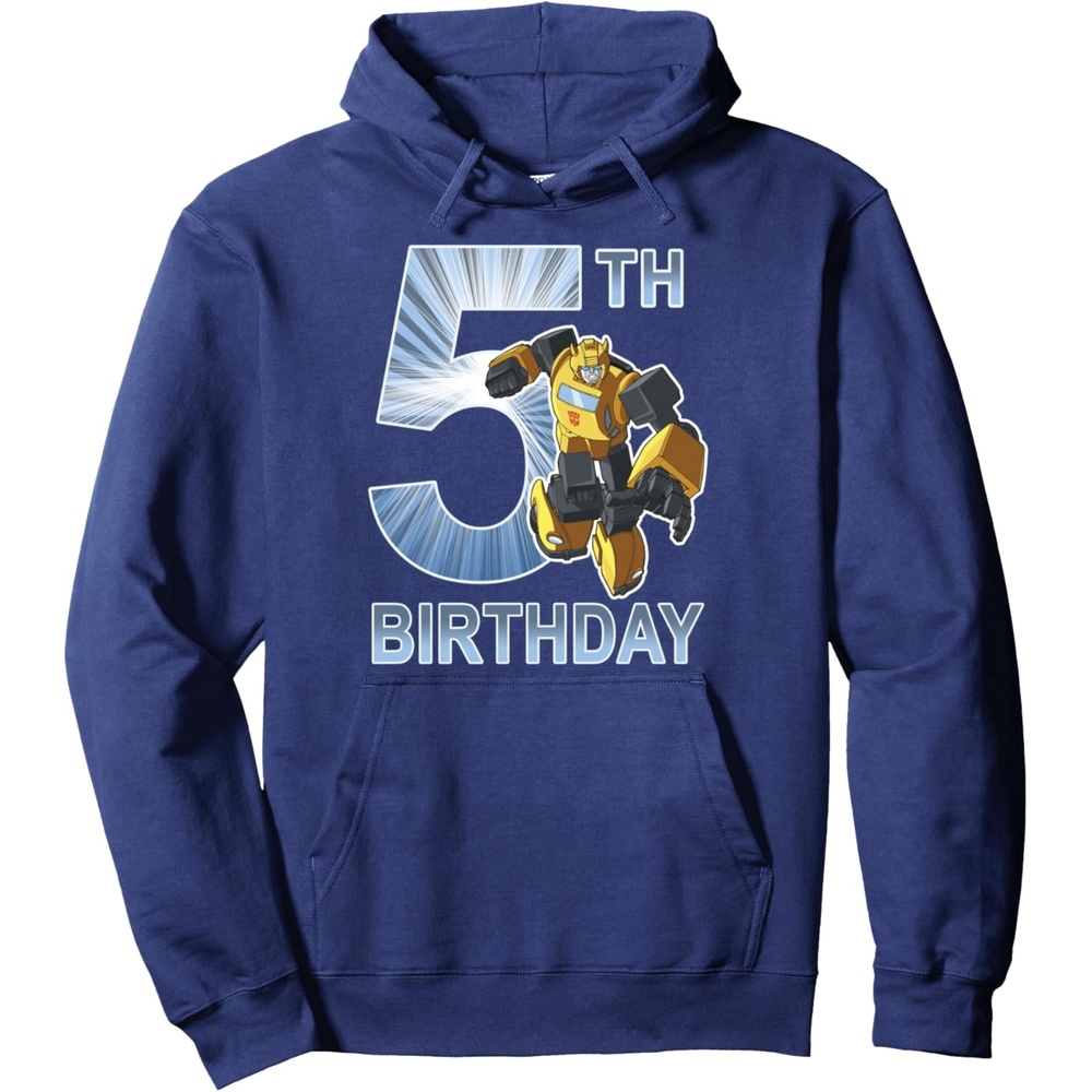 image:imageTransformers Bumblebee 5th Birthday Vintage Pullover HoodieNavy Blue