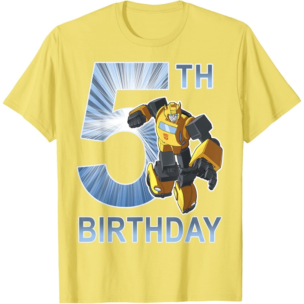 image:imageTransformers Bumblebee 5th Birthday Vintage TShirt SmallLemon Yellow
