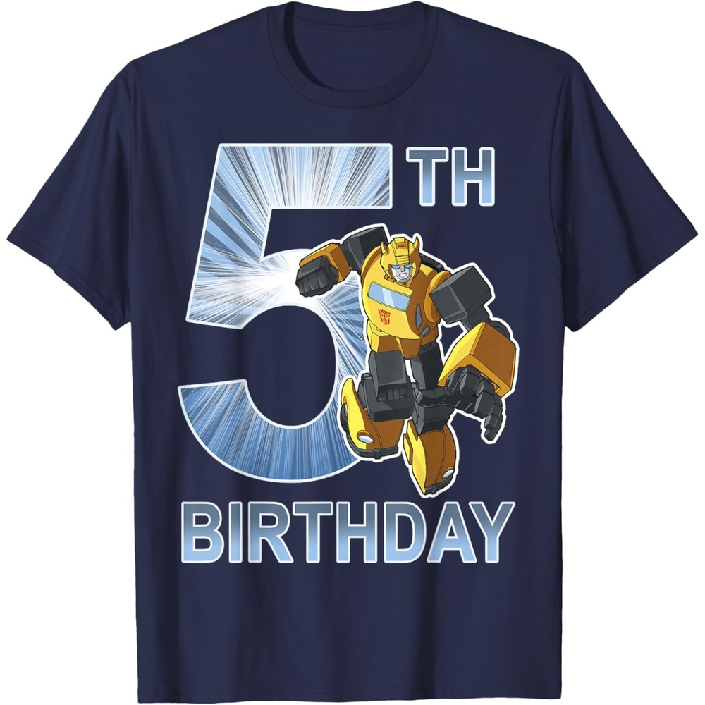 image:imageTransformers Bumblebee 5th Birthday Vintage TShirt SmallNavy Blue