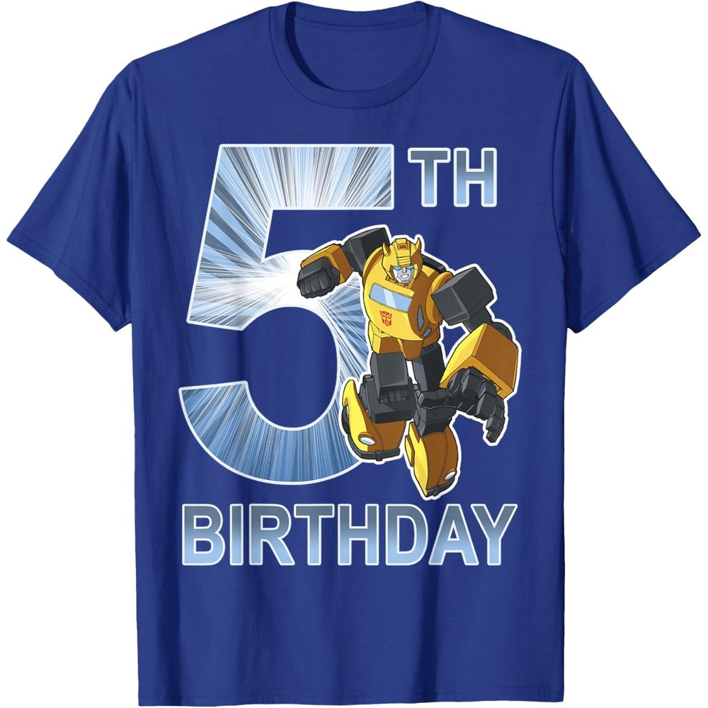image:imageTransformers Bumblebee 5th Birthday Vintage TShirt SmallRoyal Blue
