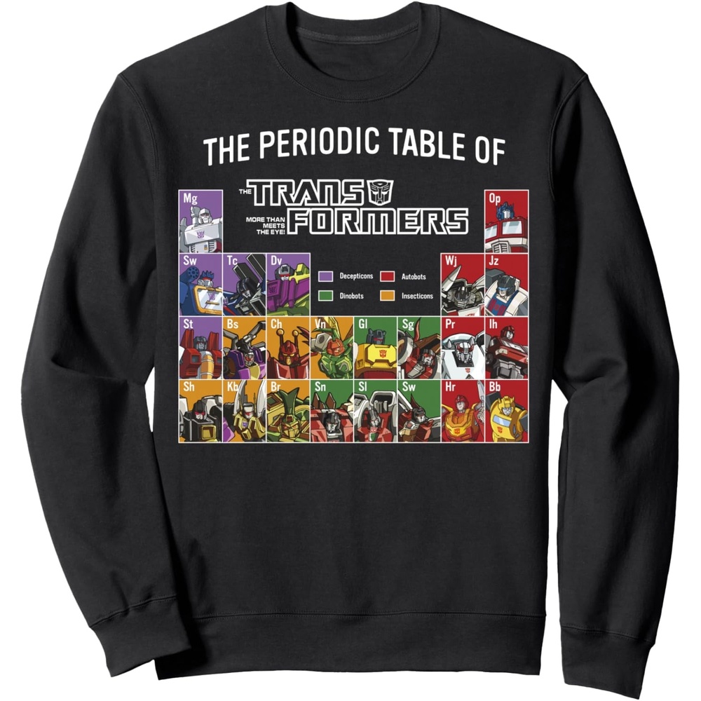 image:imageTransformers Retro Autobots Periodic Table Of Transformers SweatshirtBlack