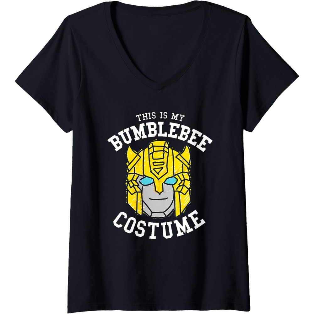 image:imageWomens Transformers Halloween This is My Bumblebee Costume VNeck TShirtBlack